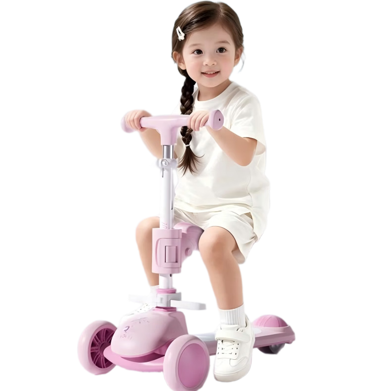 Disney Kids Scooter 1-3-6-12 Years Anti-Tip Toddler Baby Child Toy Scooter 2-in-1