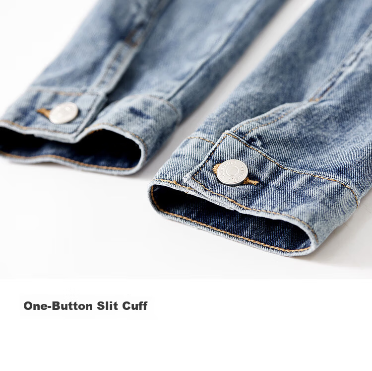 Sentubila Spring Summer Casual Vintage Style Pure Cotton Denim Jacket for Women Petite Commuter Top Shandai Blue S 17