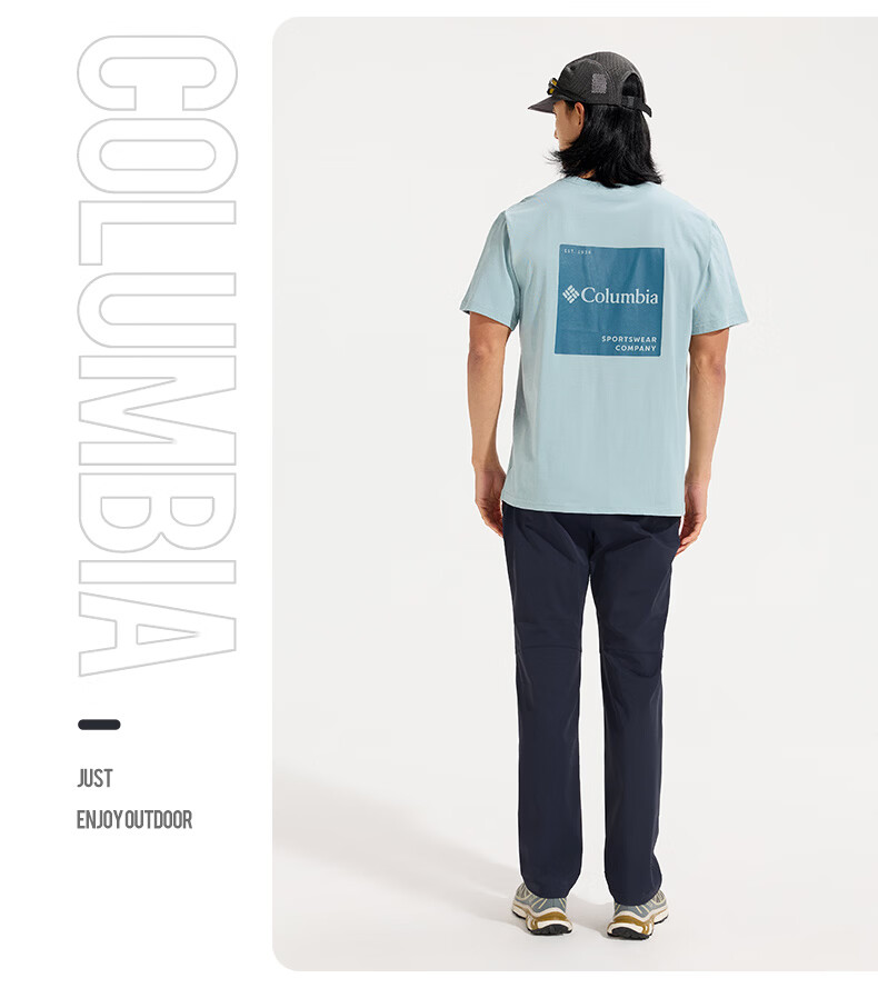 Columbia Men's T-Shirt 26 Spring Summer Urban Outdoor Breathable Crew Neck Short Sleeve AE3130 011 L 13