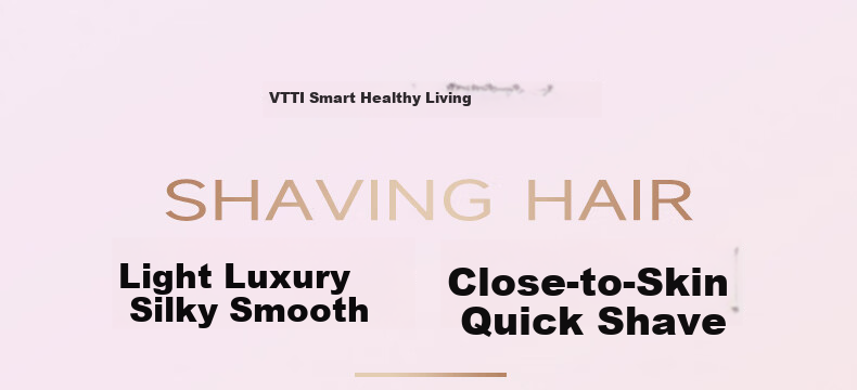 VTT Electric Hair Removal Shaver Reciprocating 3-Head Air9 Clean Shave Smart Mini Portable Epilator for Home Full Body Lips Armpits Legs Private Wet Hair Removal Gift for Men and Women 3