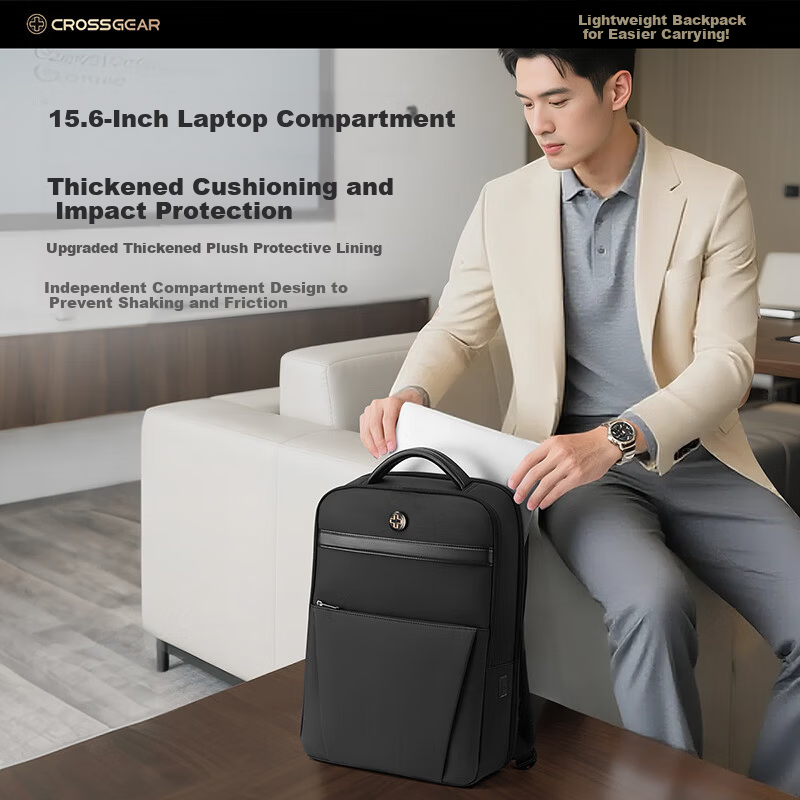 CROSSGEAR Cross Medal Weight Loss Master Men's 16-inch Laptop Casual Commuter Backpack Business Travel Bag