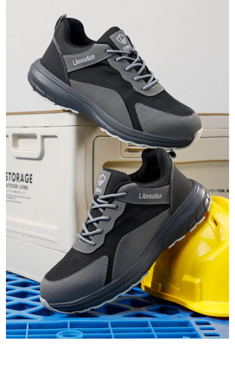 BlueOwl Shield Anti-Static Shoes Unisex Gas Station Summer Breathable Lightweight Non-Slip Durable Safety Work Shoes D289TBA Size 38 14