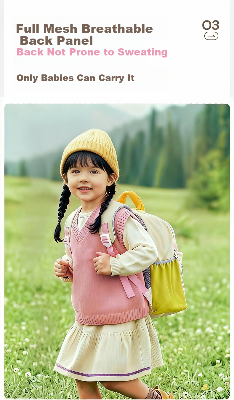 361° Kindergarten Backpack Lightweight Outdoor Kids Small Schoolbag Spring Autumn Double Shoulder Bag for Boys and Girls Elementary School Tutoring Bag 8
