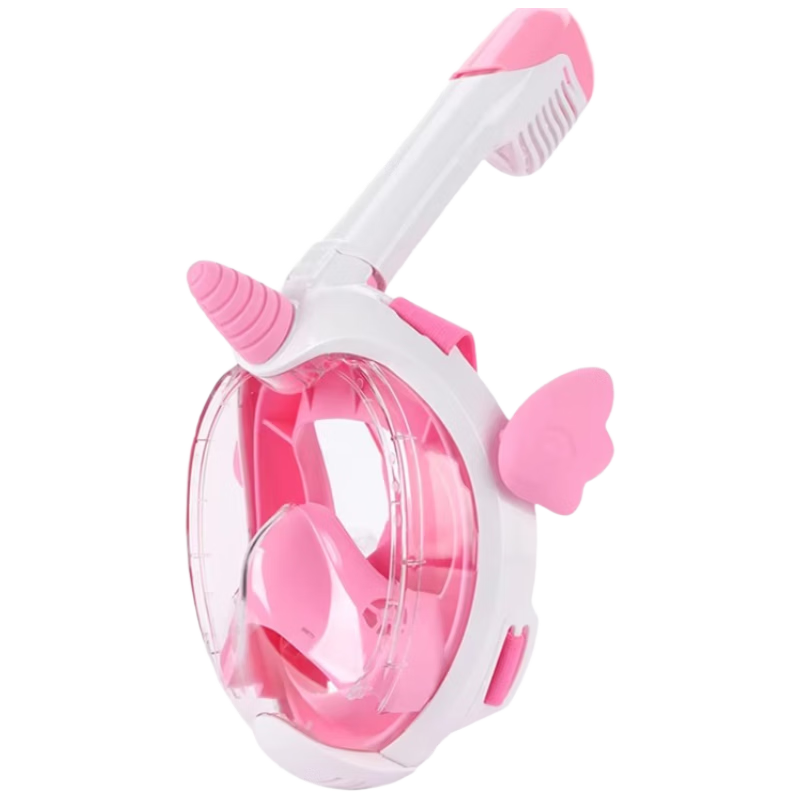 Liomirror Kids Diving Mask Swimming Gear Anti-Fog Full Dry Snorkel Myopia Swim Goggles Pink Unicorn