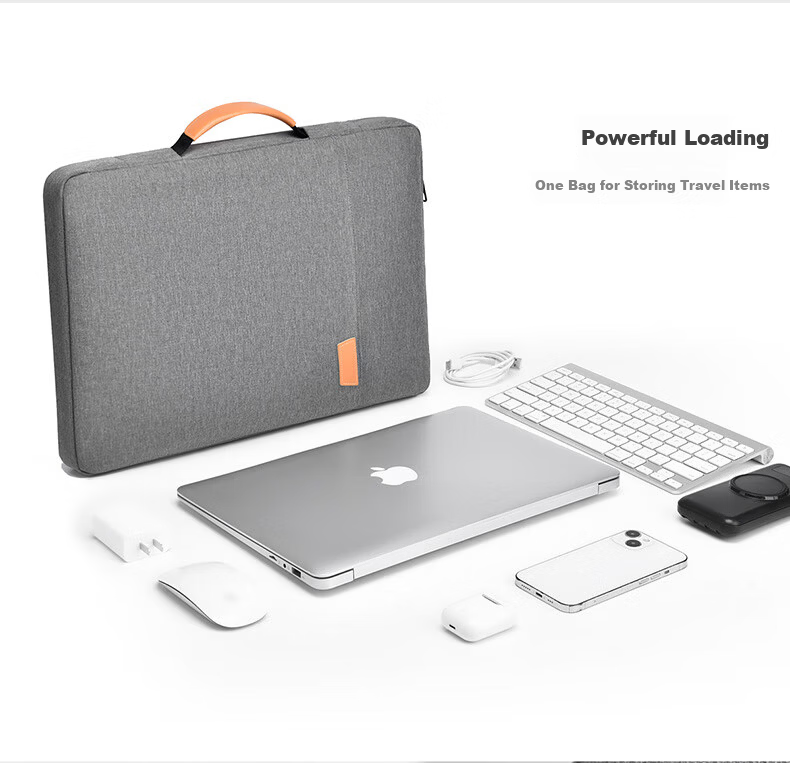 WOMT Laptop Bag 13/13.3 Inch Handheld Sleeve Case for Apple Huawei Xiaomi Unisex Protective Cover 9