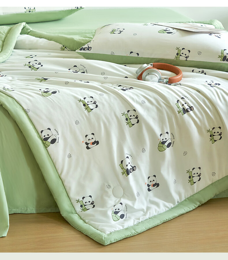 Grace Class A 20% Soy Fiber Machine Washable Summer Quilt Single Summer Air Conditioning Quilt Core Cooling Blanket 200*230cm 9