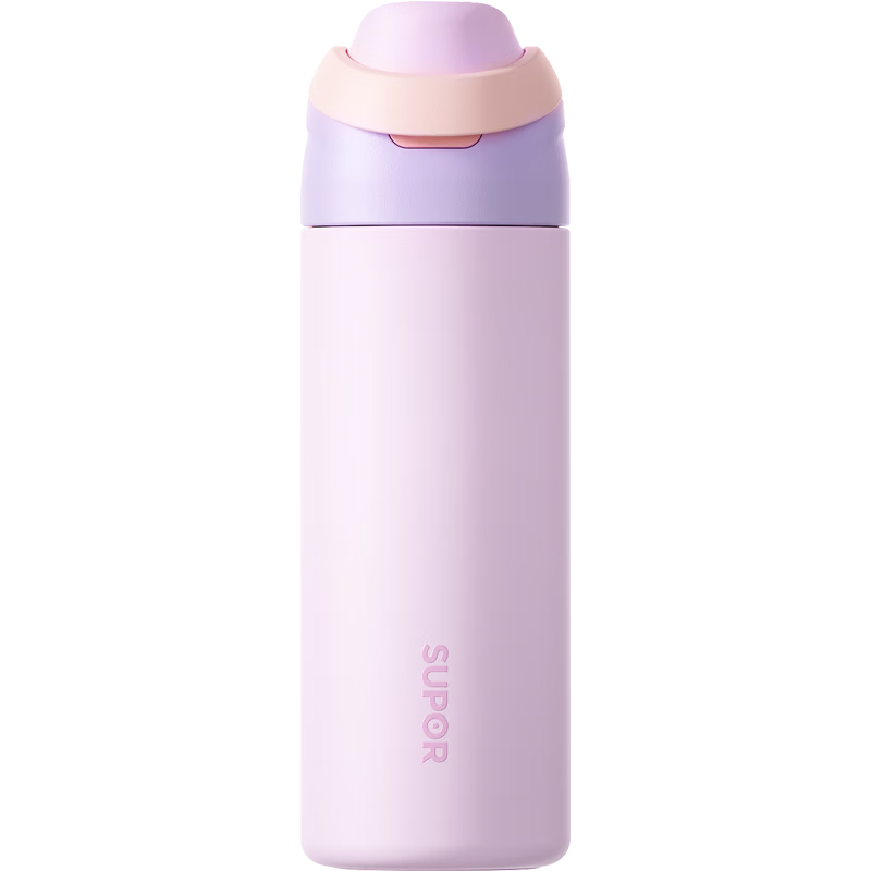 SUPOR Large Capacity 316L Stainless Steel Insulated Water Bottle Portable Straw Cup for Students