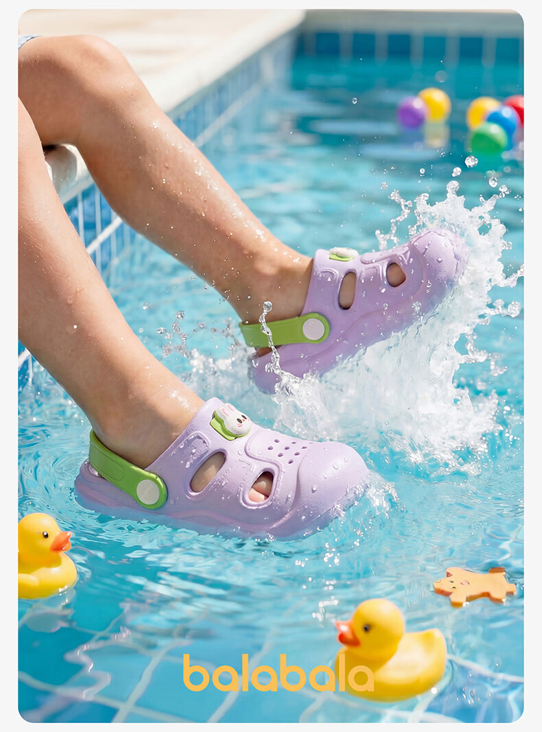 Balabala Kids Holey Slippers Girls Summer Baby Soft Sole Indoor Bathroom Shower Sandals Boys Beach Shoes Toddler 17