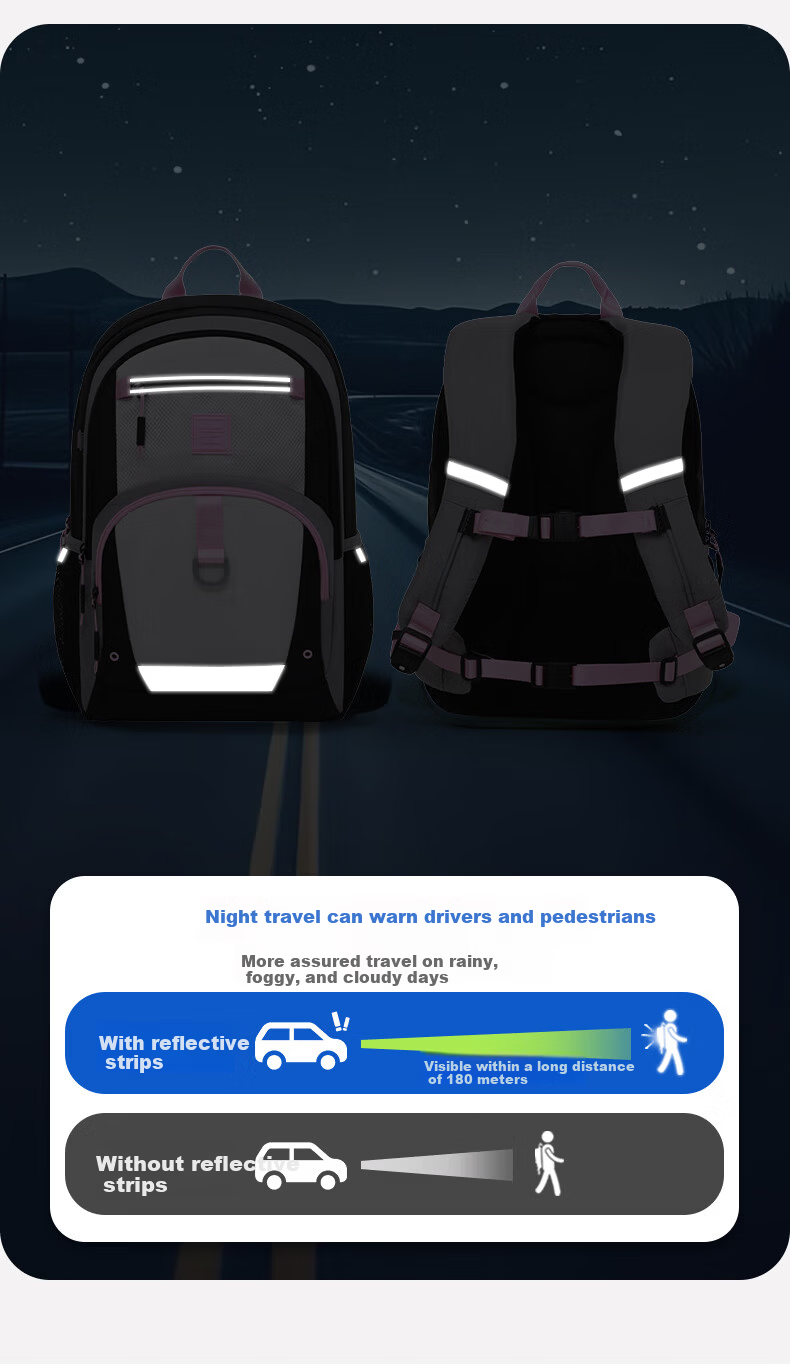 DR·KONG Middle School Girls Backpack 7-9 Grade Large Capacity Student School Bag High School Ergonomic Lightweight Double Shoulder Bag 13