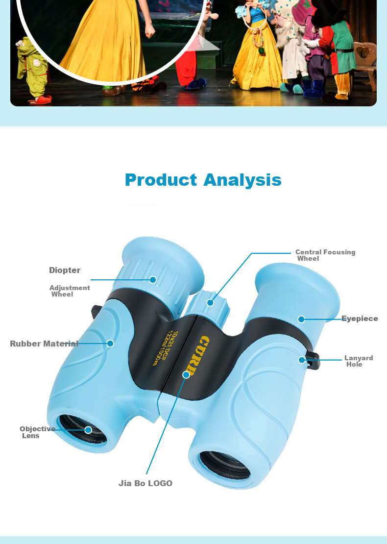 Jiapu Professional Children's Binoculars High-Definition High-Power Telescope for Boys and Girls Primary School Student Gift 11