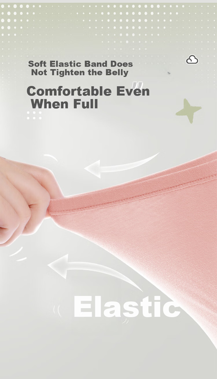 Labi Baby Kids Cotton Girls' Briefs Triangle Underwear Mid-Large Children Basic Shorts 3-Pack Uniform Color Size 150 3