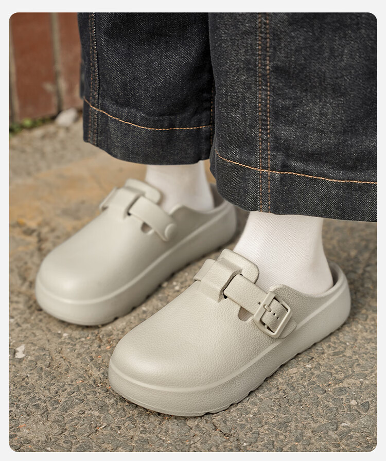Zulijian Elderly Shoes New Open-Toe Outdoor Sandals Women's Birkenstyle Casual Shoes 66015K Beige Size 37-38 11