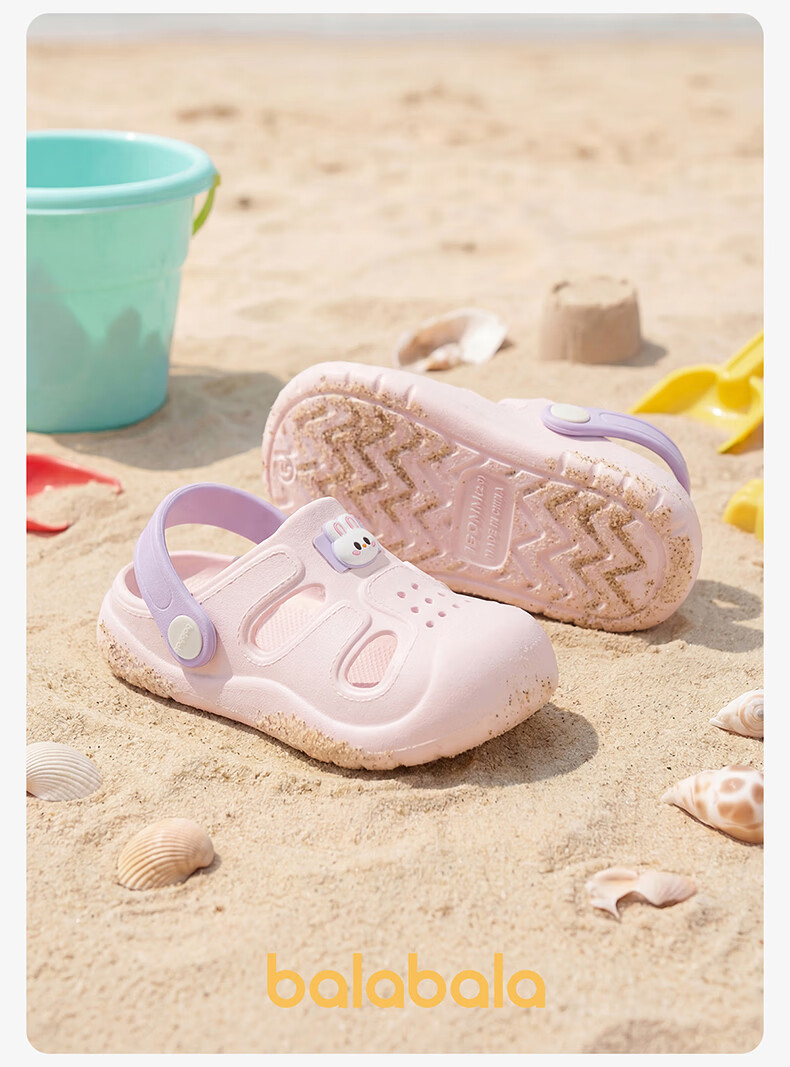 Balabala Kids Holey Slippers Girls Summer Baby Soft Sole Indoor Bathroom Shower Sandals Boys Beach Shoes Toddler 24