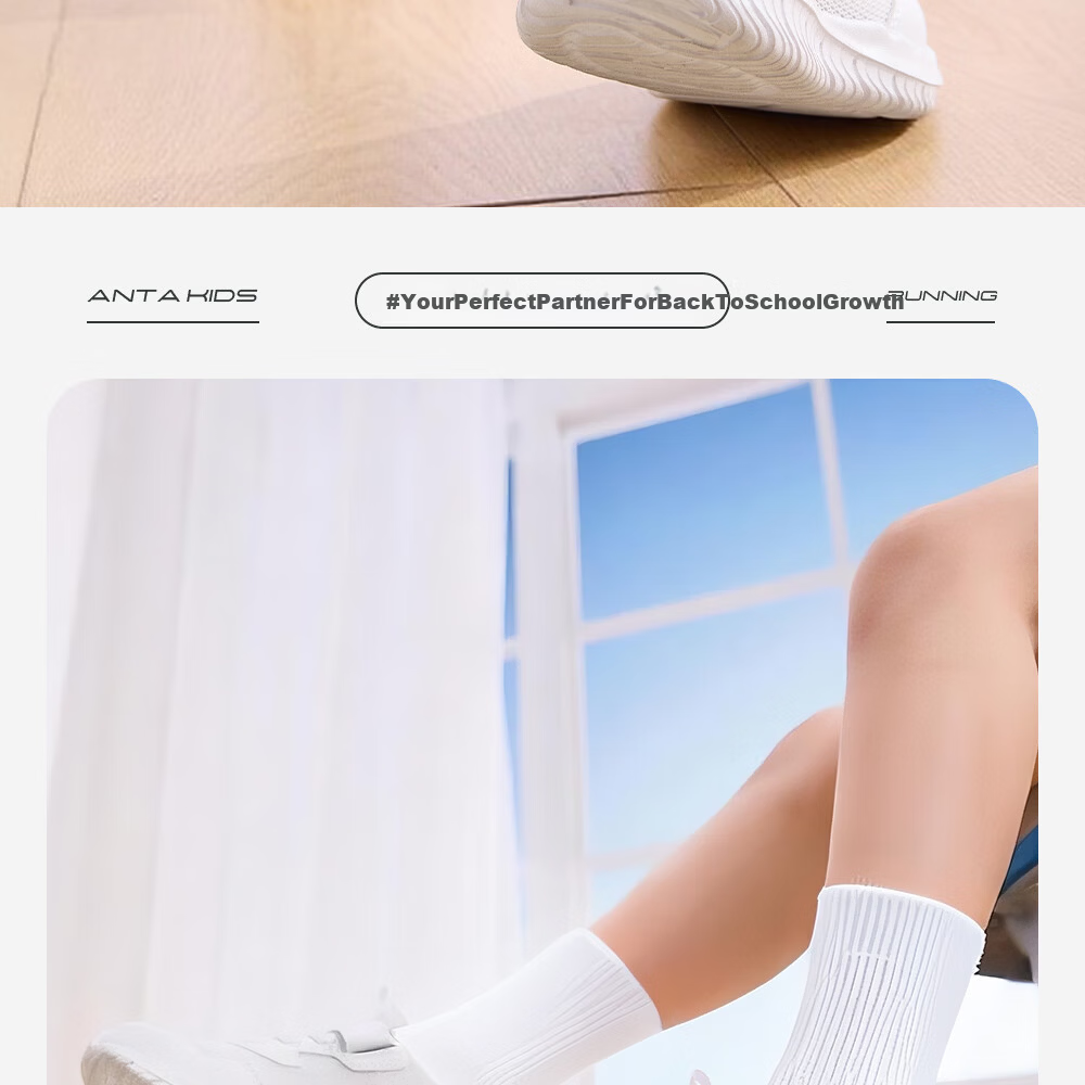 Anta Kids Girls Sports Shoes 2026 Summer Breathable Mesh Running Shoes for Toddler Girls A22619977 15