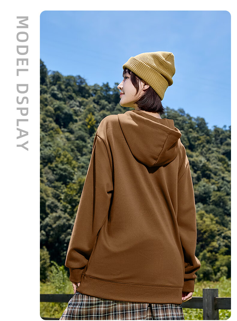 Baleno Hooded Sweatshirt for Men, Spring And Autumn Student Fashion Casual Loose Jacket, Simple Versatile Pullover Top 15