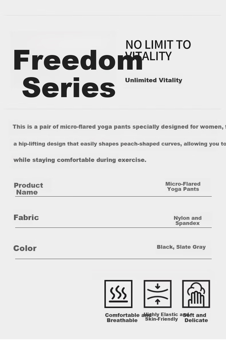 Free Style Yoga Flared Pants for Women Autumn Winter High Waist Butt Lift Nude Feeling Slimming Sports Micro Flare Pilates Outdoor Fitness Wear 1