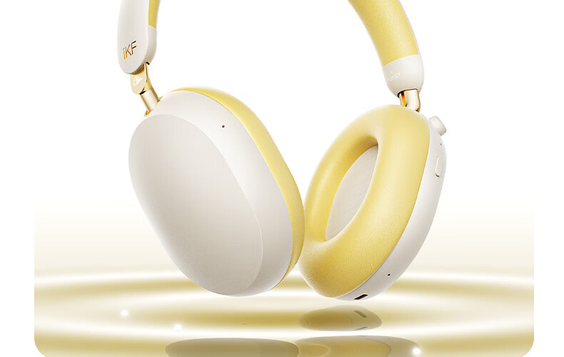 IKF Ling [Suzuka Chiba Collaboration] Over-Ear Bluetooth Headphones Wired and Wireless Anime Gaming Sound Localization 56dB Noise Cancelling Head Tracking Smoke Gray 40