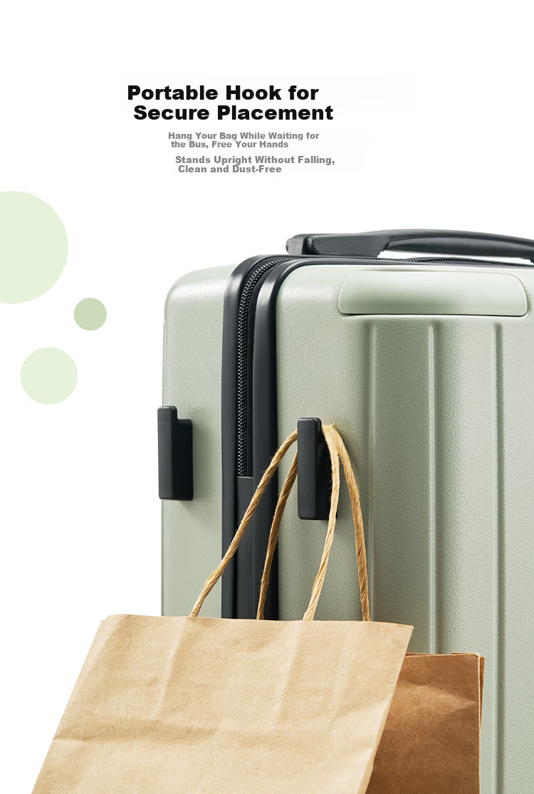 DICON AIBI DA 20-inch Carry-on Luggage, 24-inch Large Capacity Travel Suitcase with Trolley and Combination Lock 8
