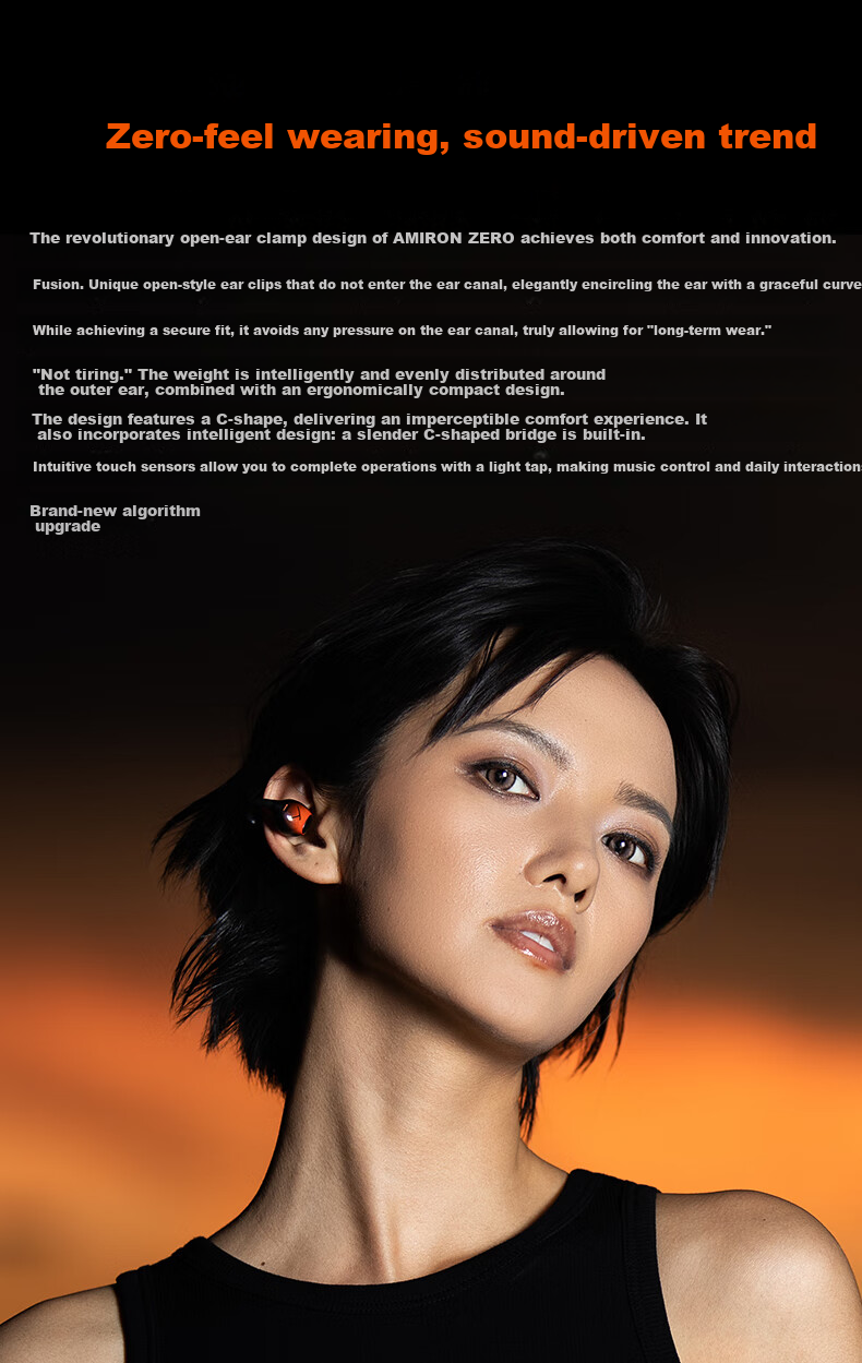 Beyerdynamic AMIRON ZERO Clip-On True Wireless Bluetooth Earphones Non-In-Ear Clip-On Sports Running Zero-Feel Cream White [Gift Recommendation] 3
