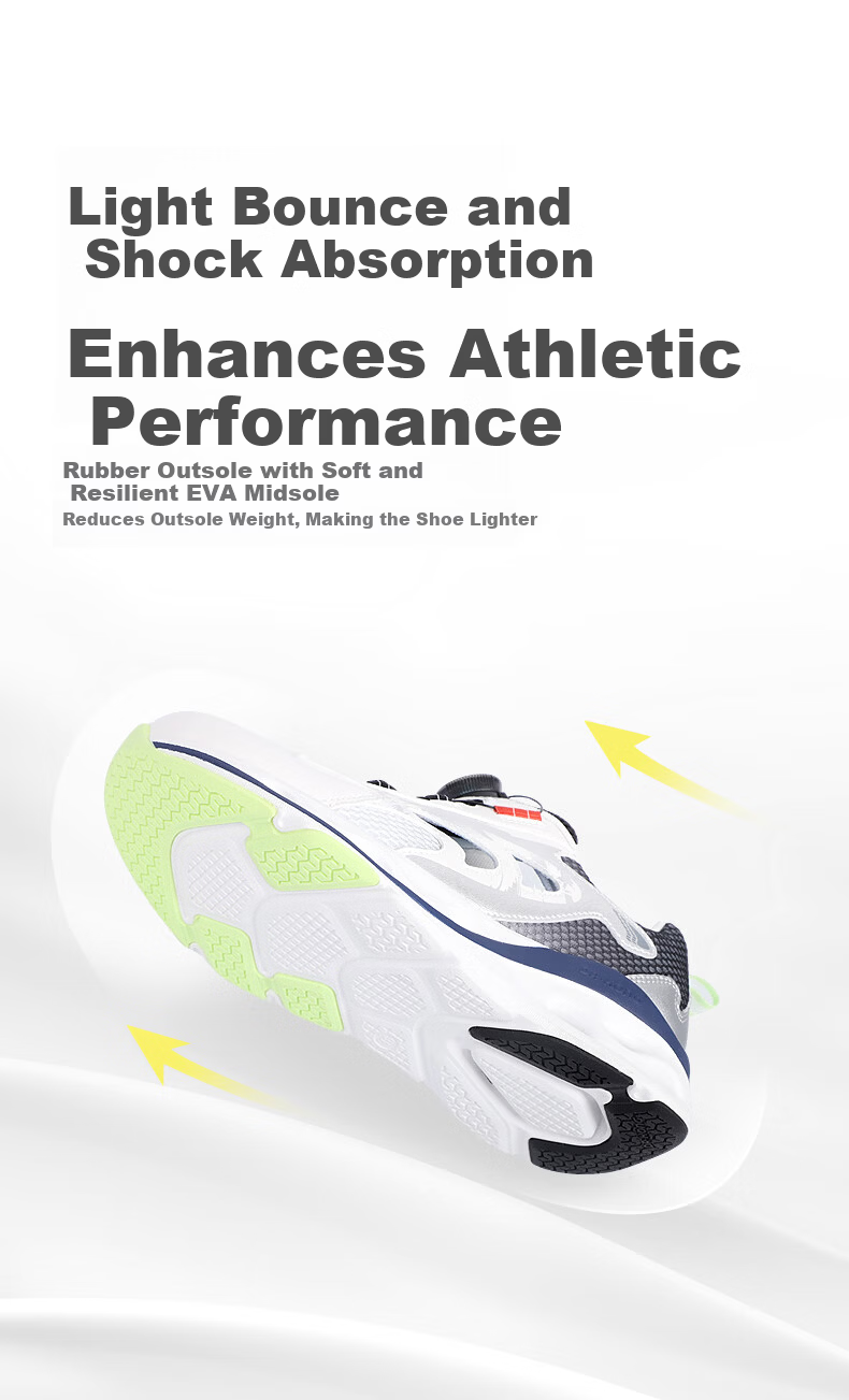 DR·KONG Sports Shoes Spring Unisex Kids Slip-On Button Children Shoes 2C10B1016AM White/Black/Silver Size 35 5