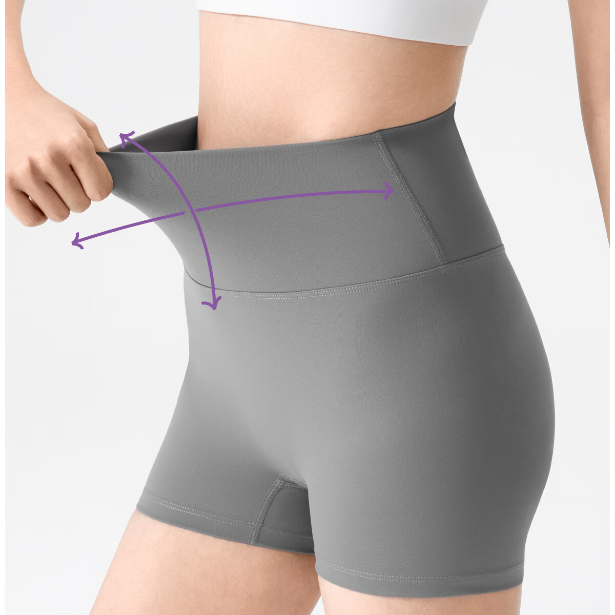 361° High-Waist Peach Hip-Lifting Women's Sports Shorts, Tight-Fitting Running and Fitness Pants, High-Elastic Yoga Capri, Lightweight 6