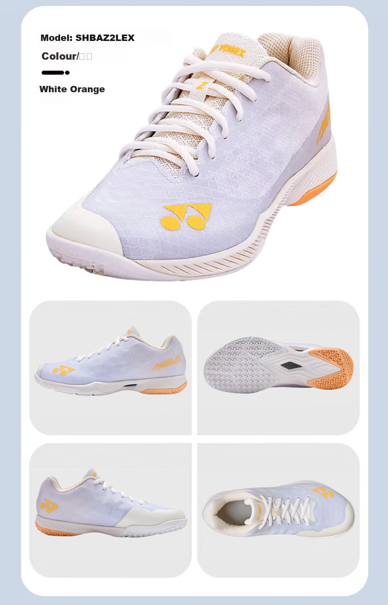 YONEX Badminton Shoes Professional Power Cushion Breathable Shock Absorption Non-Slip Wear-Resistant Ultra-Light 5th Generation SHBAZ2WEX White Green 37.5 6
