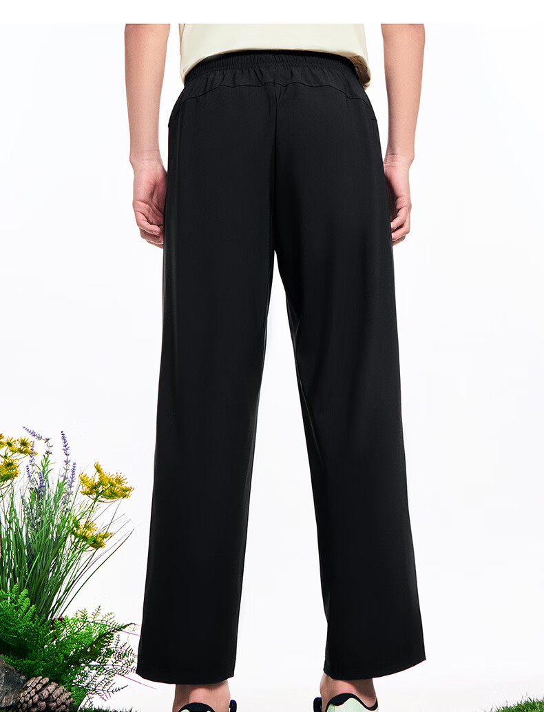 ERKE Knitted Capri Pants, Summer Ice-Cool Sun Protection Trousers, Straight-Leg Outdoor Casual Pants for Men, UPF50+ Versatile Sports Long Pants 12