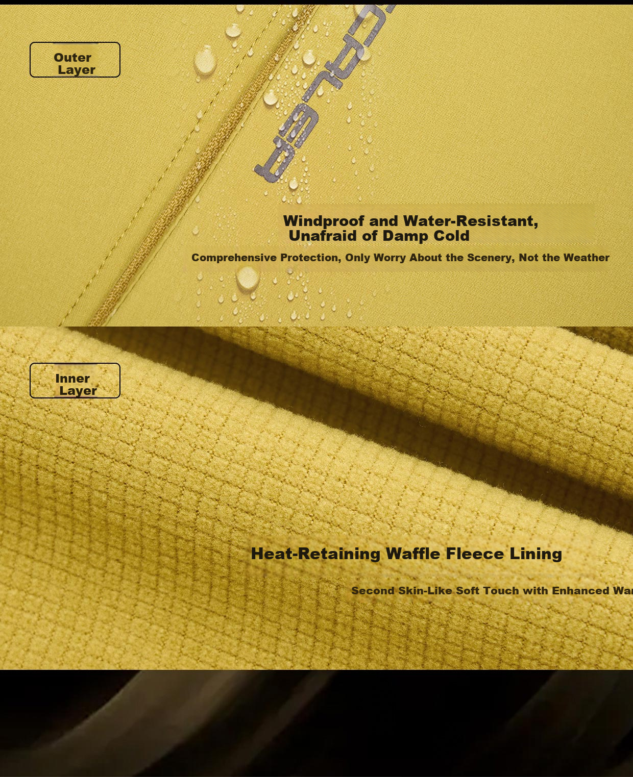 SCALER Outdoor Softshell Jacket Unisex Windproof Warm Liner Mountaineering Hiking Coat F2916D31 8