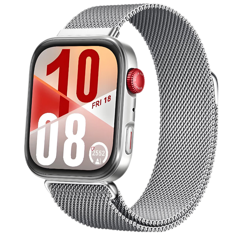 Watchbond Milanese Magnetic Strap Compatible with Huawei Watch FIT2, Smart Sports Band for Huawei Watch Fit2, Metal Mesh Strap, Milanese Fashion Replacement Wristband