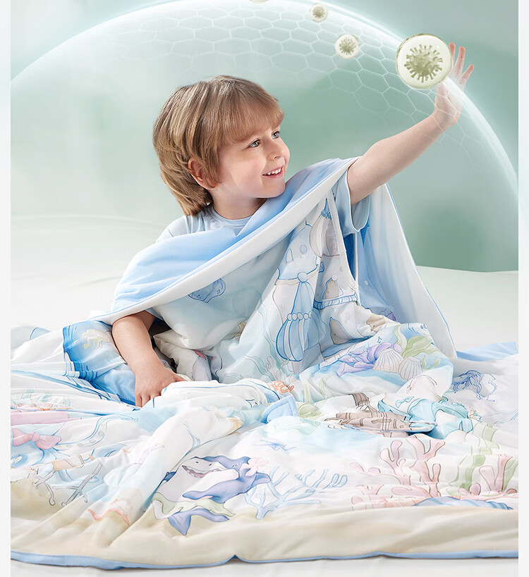 Kidsneed Baby Anti-Kick Sleeping Bag Toddler Spring Summer Anti-Startle Hug Blanket Belly Protection Sleep Sack 150x150cm 11