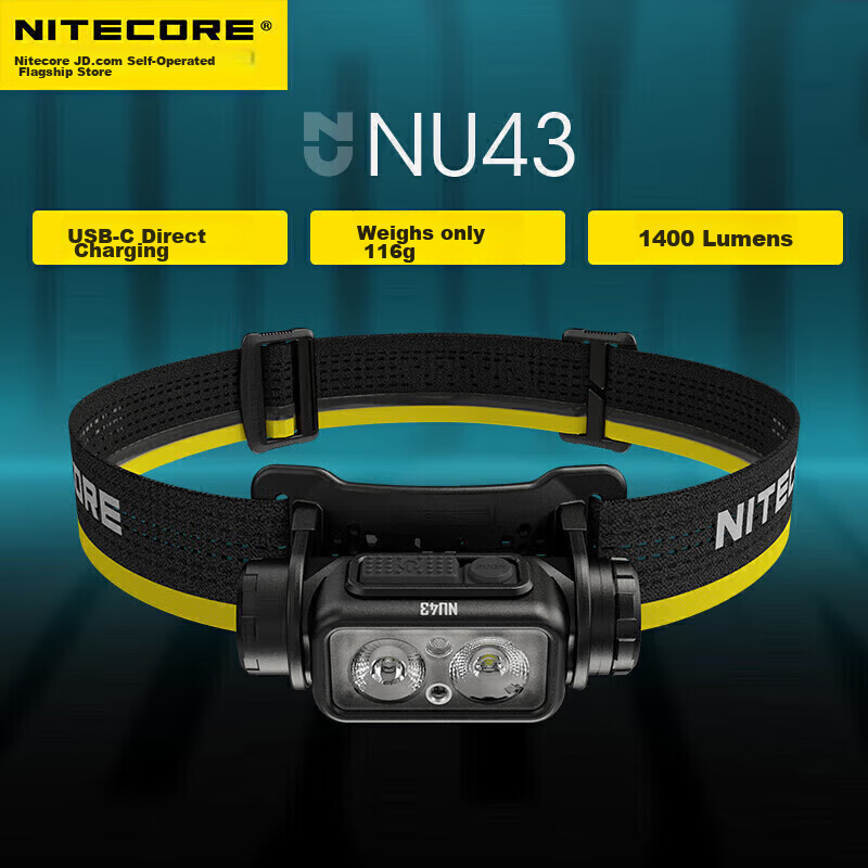 NITECORE NU43 Headlamp, Outdoor High-Intensity Long-Lasting Battery Life, Outdoor Work Lighting, Hiking, Mountaineering And Travel