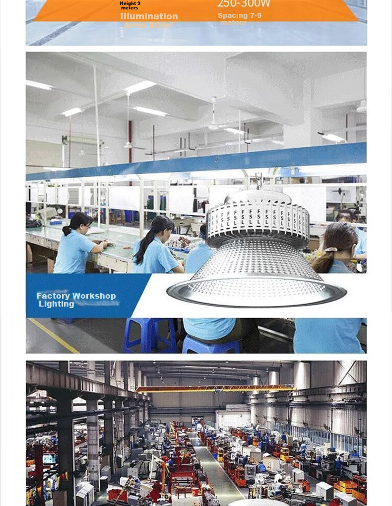 Foshan Lighting (FSL) LED High Power 200W Industrial Warehouse Pendant Light Workshop Factory Lighting with Rod and Chain Universal - White Light 6500K 7