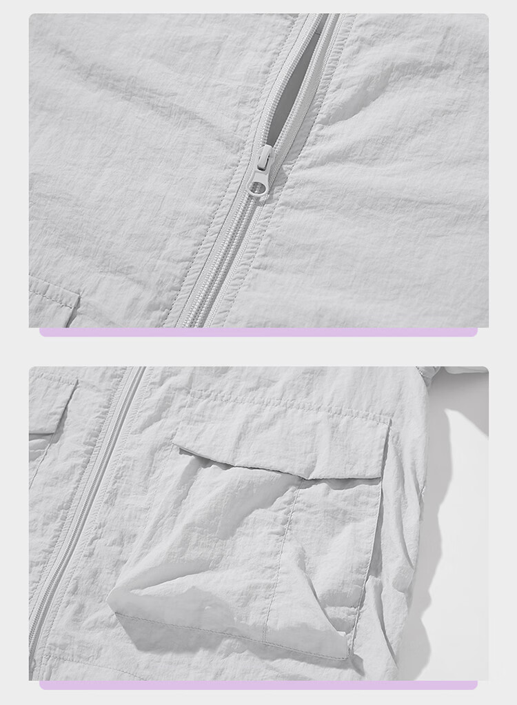 MULINSEN Men's Summer Cooling Hooded Sun Protection Jacket Anti-Mosquito Skin Coat with Reflective Strips Outdoor Coat Far Mountain Gray S 15