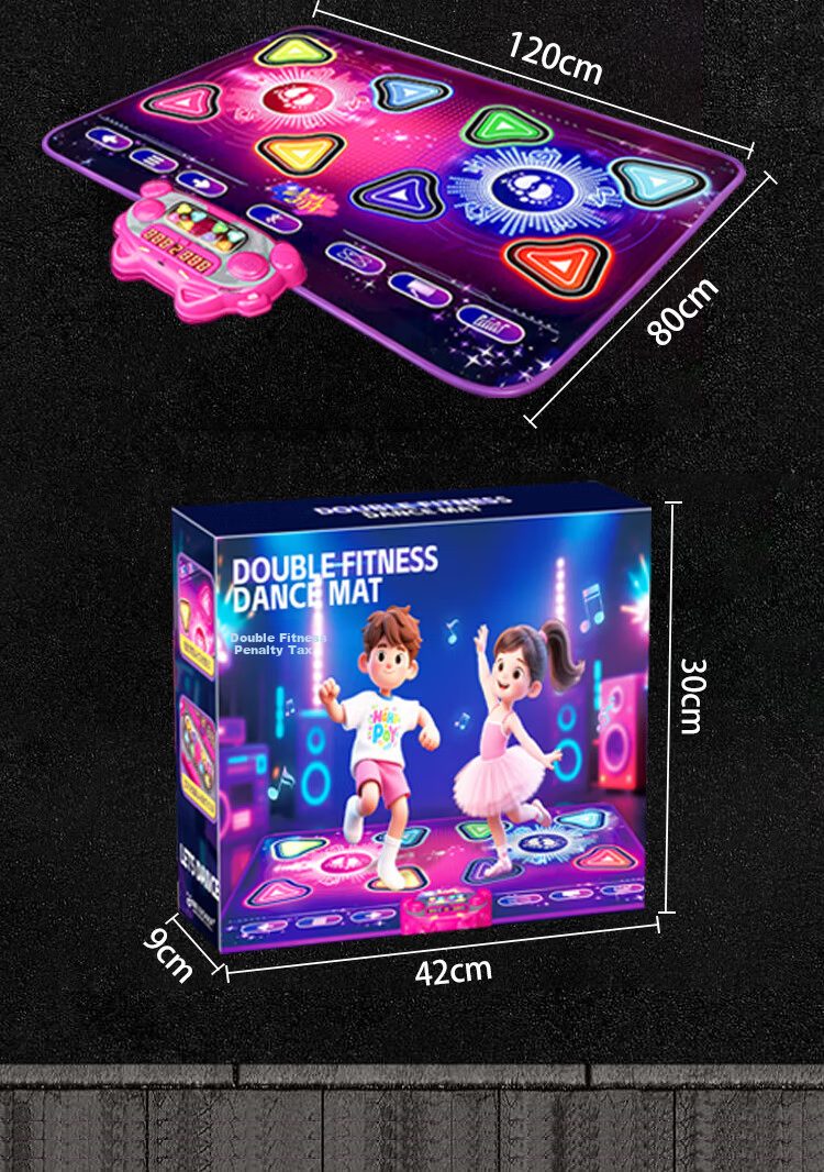 Mbery Music Dance Mat Children's Toy Fitness Game Home Dance Machine for Kids Ages 7-14 Boys and Girls New Year Gift 11