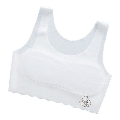 GUJIN Stage One Development Vest Summer Ice Silk Seamless Girls' Underwear Anti-Peek 6-16 Years Old Schoolgirl Children's Innerwear