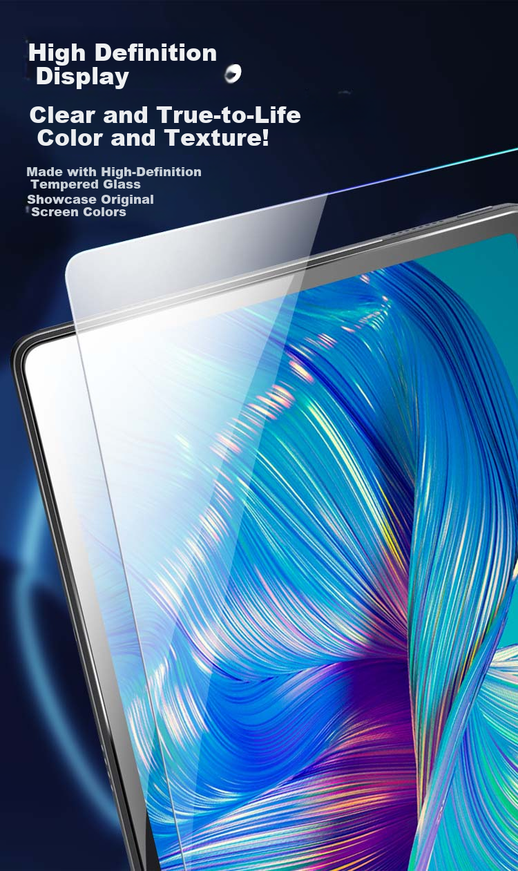 Freeson Tempered Glass Screen Protector for Xiaomi Pad 6 11-inch Tablet, Full Coverage, Anti-Scratch, Anti-Fingerprint, Ultra-Thin, Sensitive Touch Film 4