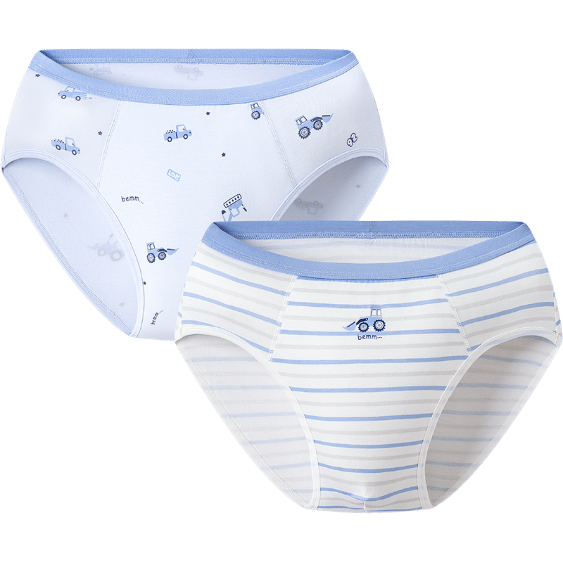 Threegun Kids A-Class Antibacterial Modal Youth Boys Briefs (2-Pack) Set 4 160 T40044B11