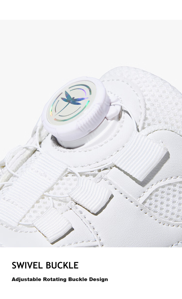 Red Dragonfly Kids Boys and Girls Shoes 2026 Spring Children's Casual Sports Running Shoes Q61CD001 White Size 36 6