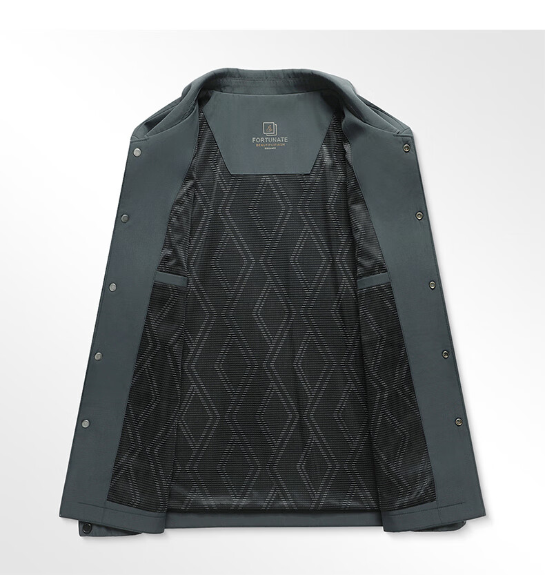 FIRS Anti-Wrinkle Windproof Men's Jacket Spring Autumn Lapel Business Casual Commuter Workwear Coat 7