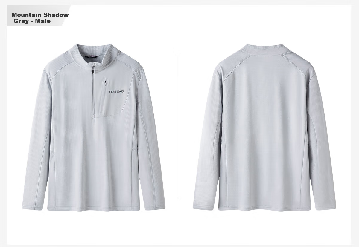 TOREAD Fleece Jacket 25 Autumn Winter Lightweight Pullover Anti-Static Warm Casual Base Layer TACCAN91005 18