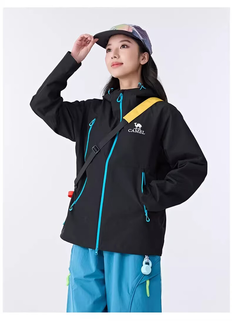 CAMEL [Wang Junkai Edition] Outdoor Single-Layer Windproof Waterproof Jacket 2026 Spring New Unisex B005 27