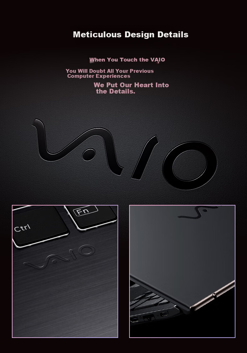 VAIO SX12 Lightweight Portable Laptop 12.5-inch Win11 Home Edition (i7-1360P 16GB 512GB SSD) Elegant Black with 15% National Subsidy 11