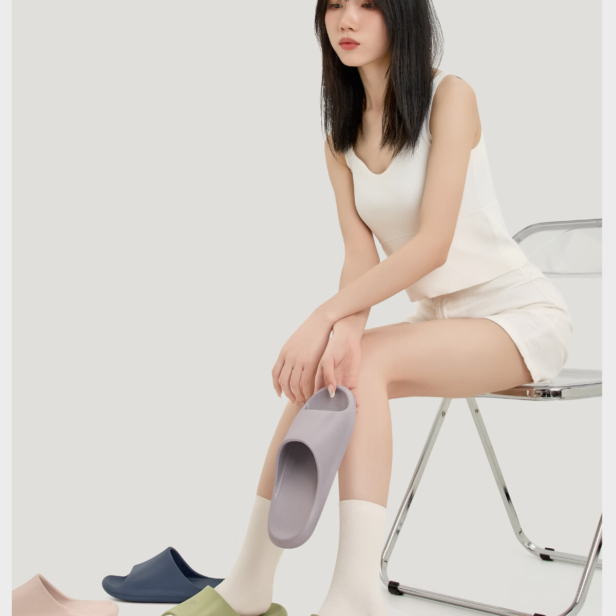 Lidani Non-Slip Slippers for Men New Style Elderly Pregnant Women Indoor Anti-Slip Bathroom Shower Surgical Room Cool Slippers for Men and Women 4