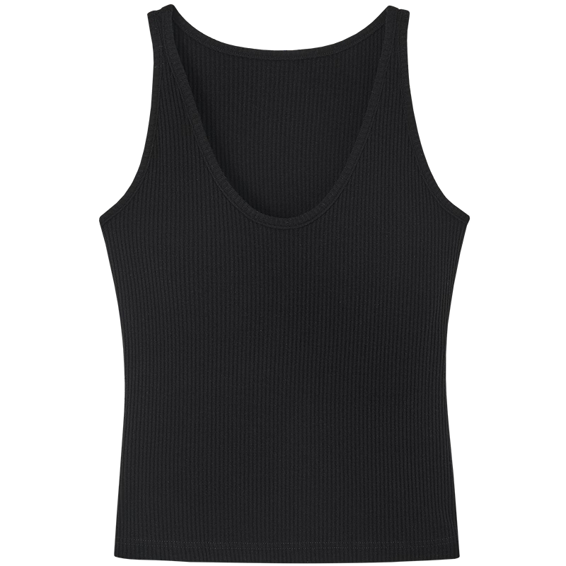 Demana [Cool Breeze Casual] Spring Minimalist U-Neck Sleeveless Stretch Slimming Tank Top T-Shirt for Women Premium Feel