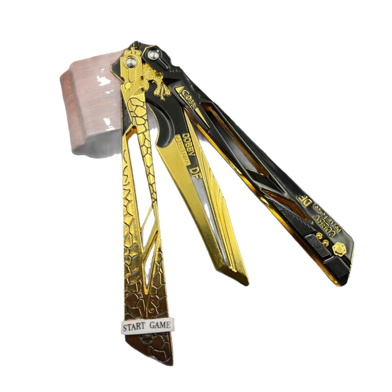 Kingstan Butterfly Knife Delta Operation Toy Folding Knife Model Gift for Boys Ages 7-10 Children's Day