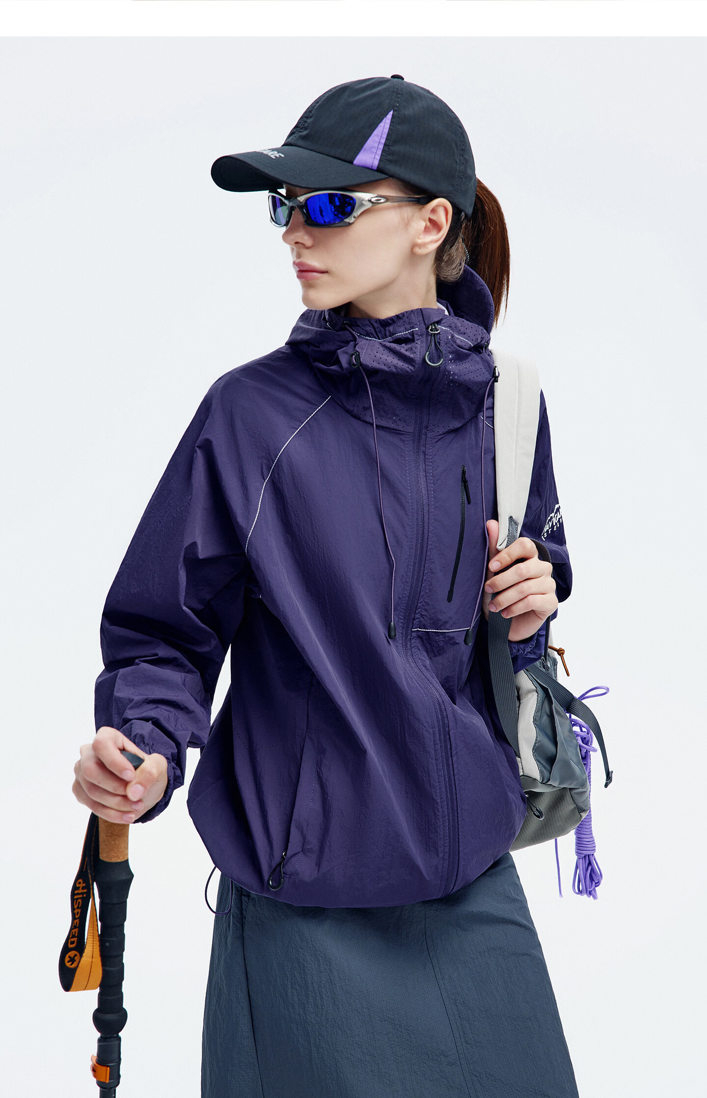 NVG·YOUNG Small Sailboat [Fashion Week Edition] Women's Lightweight Breathable Hooded Jacket Summer Outdoor Water-Repellent Mountaineering Coat 21
