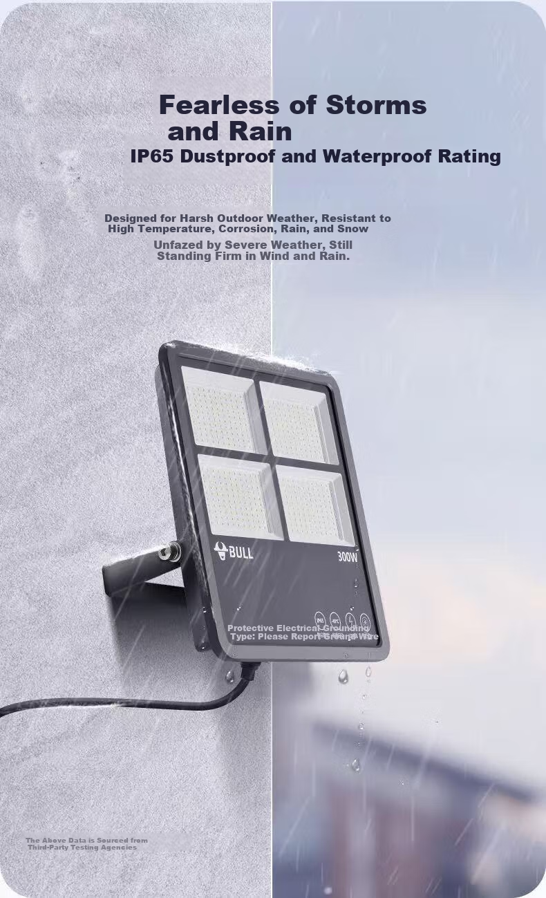 BULL LED Floodlight Outdoor Street Light Yard Light Billboard Light Camping Light IP65 Waterproof MG-F100A-AE Haoxiang Series 6500K White Light 100W 8