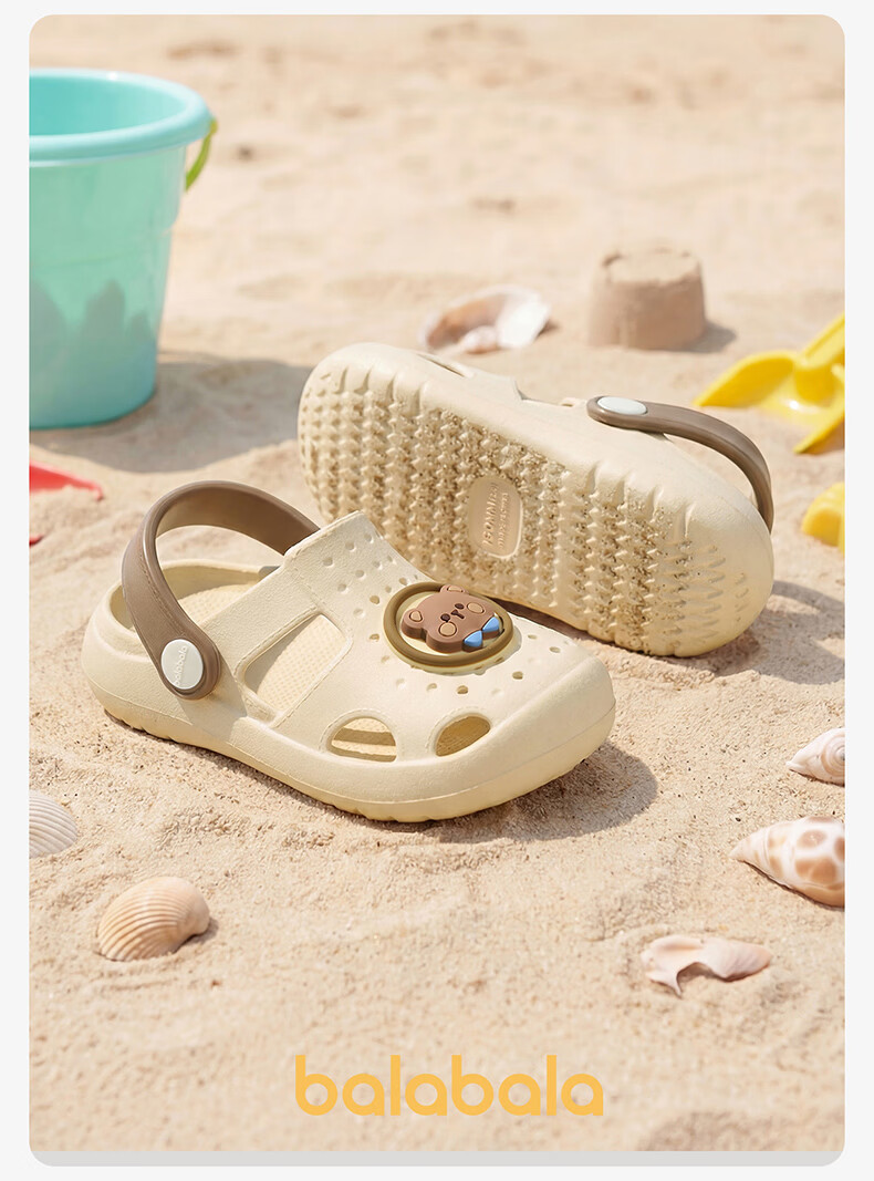 Balabala Kids Slippers Baby Outdoor Beach Shoes Cartoon Girls Soft Sole Hole Shoes Boys Girls Summer Toddler Sandals 18