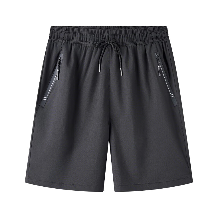 GENIOLAMODE Men's Summer Ice Silk Cool Fashion Casual Five-Point Shorts Loose Fit Youth Versatile Summer Pants 3
