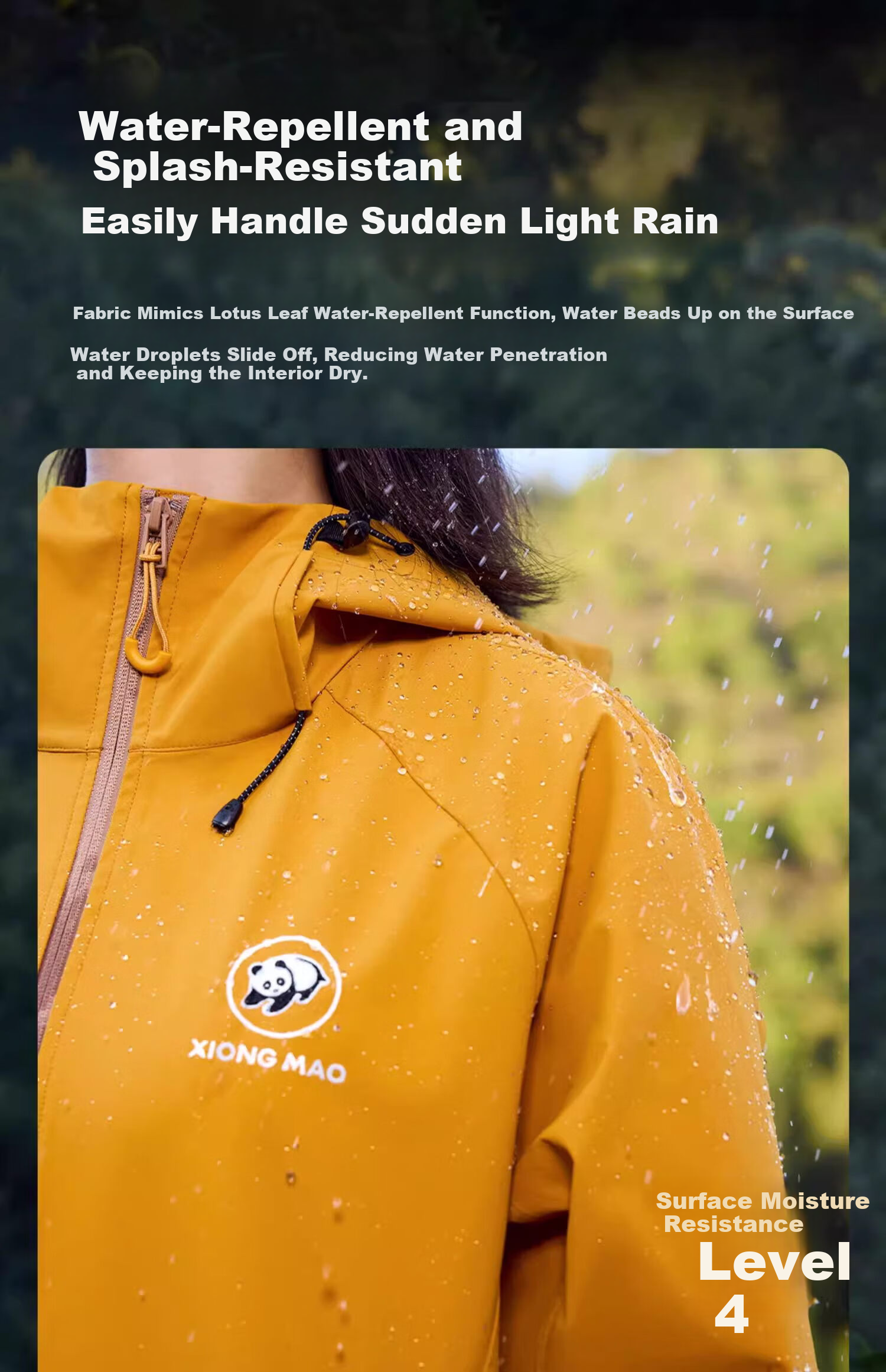 CAMEL Panda Series Outdoor Softshell Jacket Unisex Fashion Versatile Three-Proof Travel Mountaineering Coat 1114 XS 9